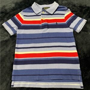 Polo by Ralph Lauren Dynamic Blue and Red Striped Polo